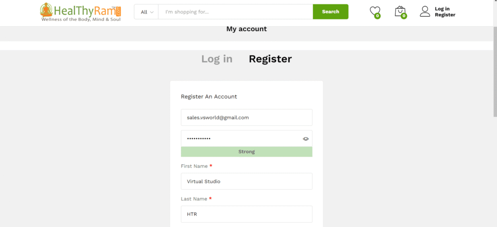 Register - Vendor Guide - HealThyRam