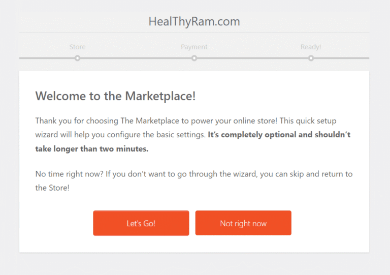 Store Setup - Welcome - Vendor Guide - HealThyRam
