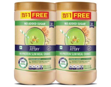 Saffola FITTIFY Hi-Protein Weight Loss Shake - Pistachio Almond