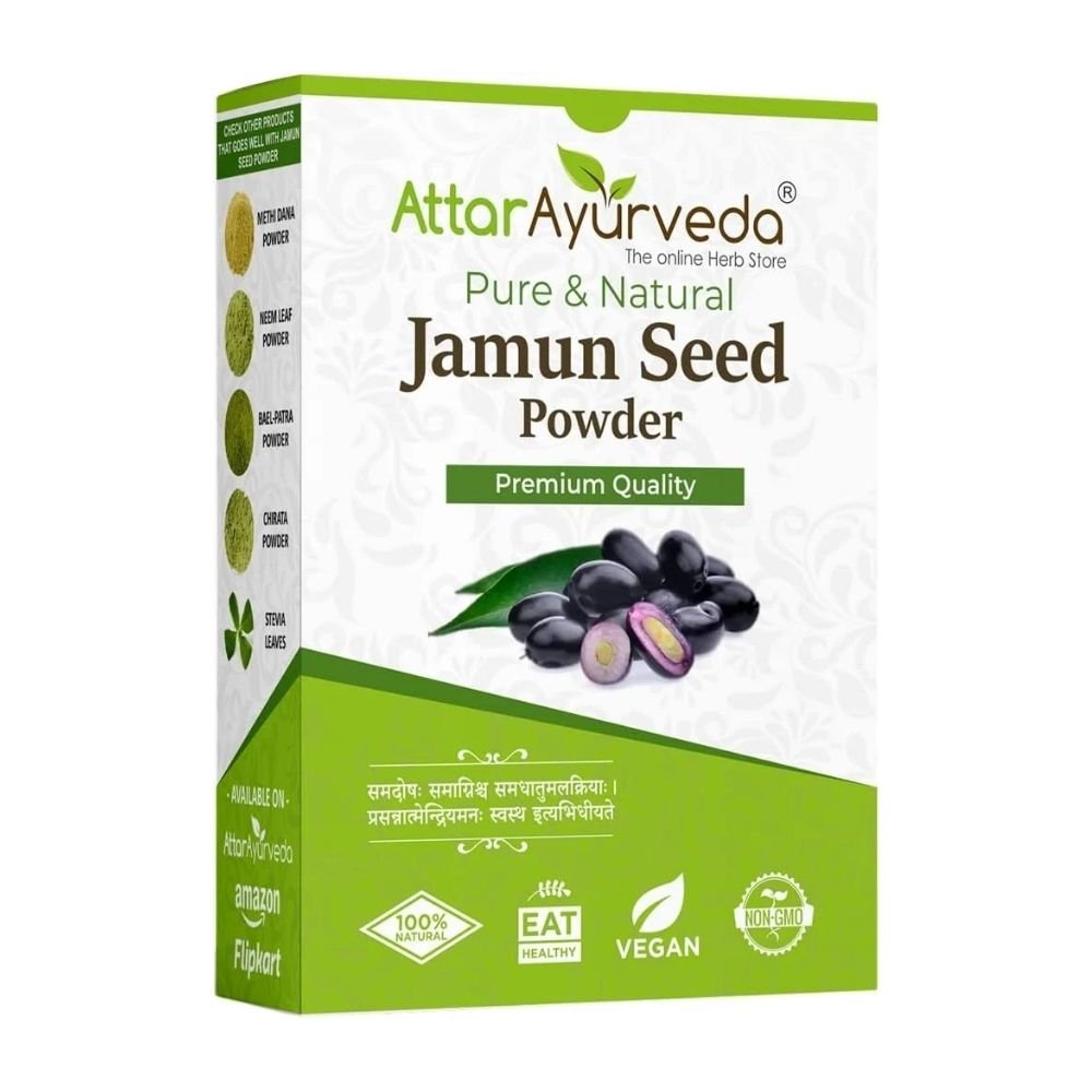 Attar Ayurveda Jamun Seed Powder for Diabetes