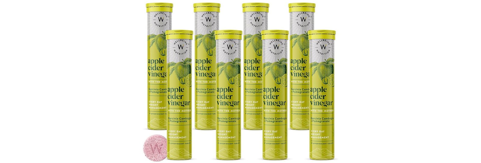 Wellbeing Nutrition Apple Cider Vinegar Effervescent Tablets