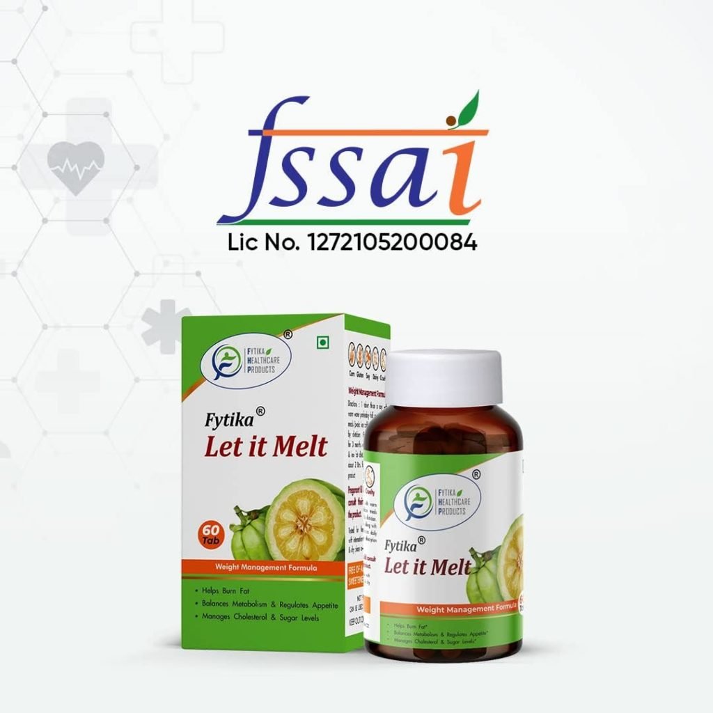 FYTIKA HEALTHCARE PRODUCTS Let it Melt Weight Management Tablets | Garcinia Cambogia, Green Coffee, Triphala |Formula for Men Women (60 Tabs)