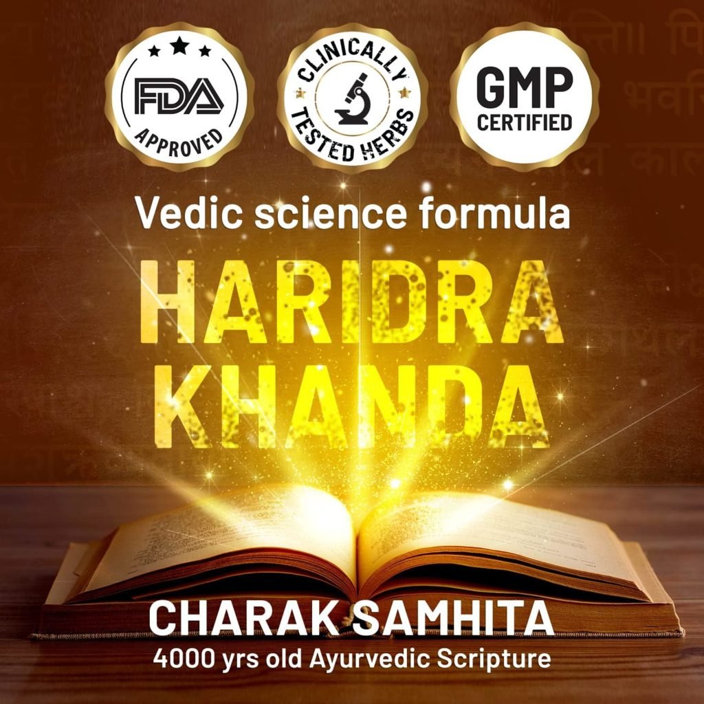 Gynoveda Turmeric Ayurvedic Tablets for Pigmentation, Dark Spots. Natural Glutathione Buider. Haridra Khanda With Curcumin For Skin Care. 1 Bottle, 240 Tablets.