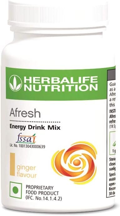 HERBALIFE NUTRITION Herbalife Afresh Energy Drink Mix (Ginger, 50 g) Pack of 2