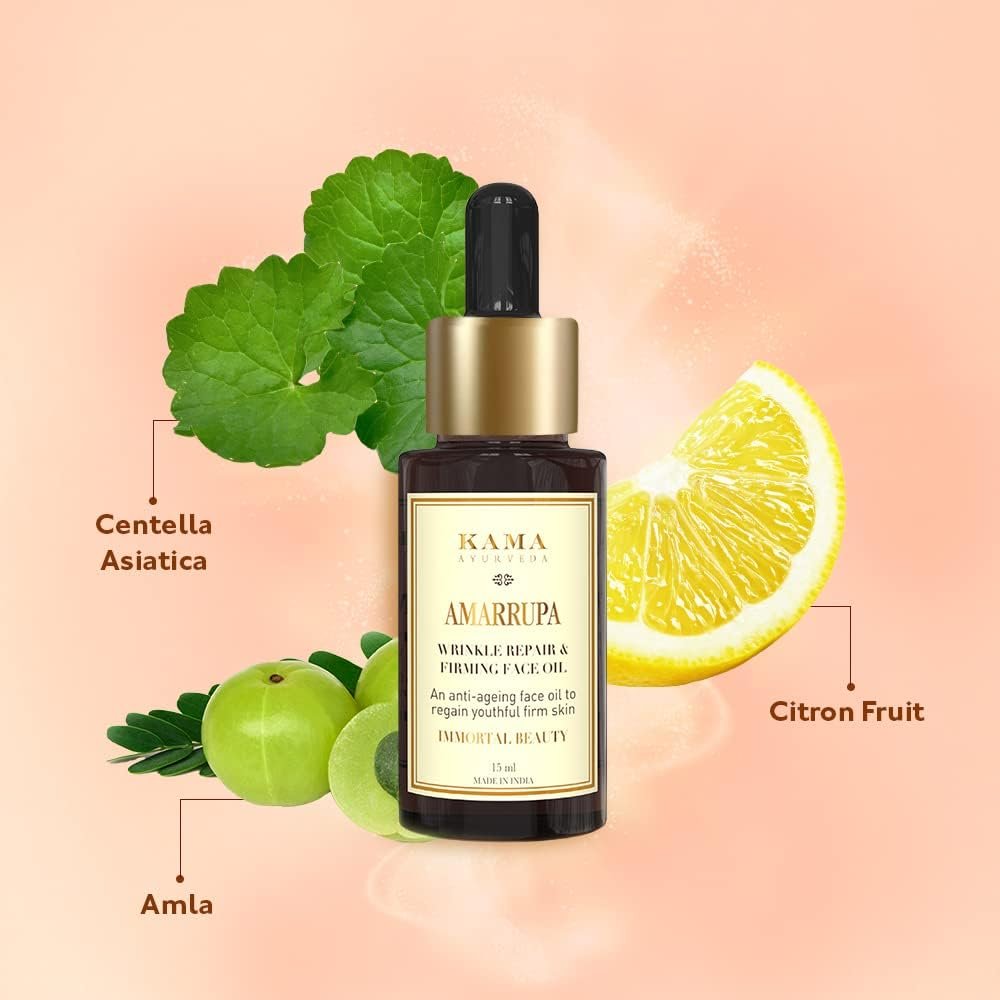 KAMA AYURVEDA AMARRUPA WRINKLE REPAIR FIRMING FACE OIL 15ML