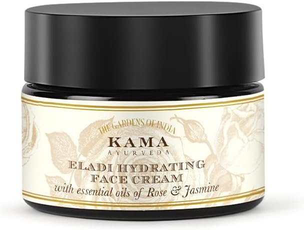 Kama Ayurveda Eladi Hydrating Ayurvedic Face Cream with Pure Essential Oils of Rose and Jasmine