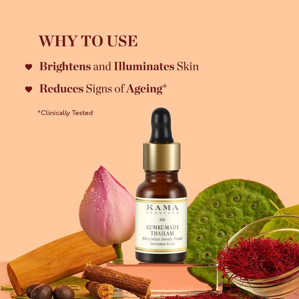 Kama Ayurveda Kumkumadi Miraculous Beauty Fluid Ayurvedic Night Serum