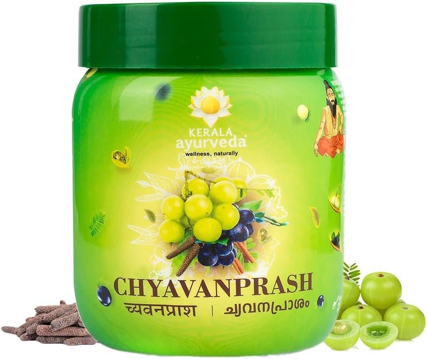Kerala Ayurveda Original Chyavanprash - 500 gm Ayurvedic Immunity Supplement, Builds Strength Enhances Longevity | Enriched With Wild Amla, Raisins, Pippali, Ashwagandha, Shatavari and Giloy | Free from Artificial Sugars