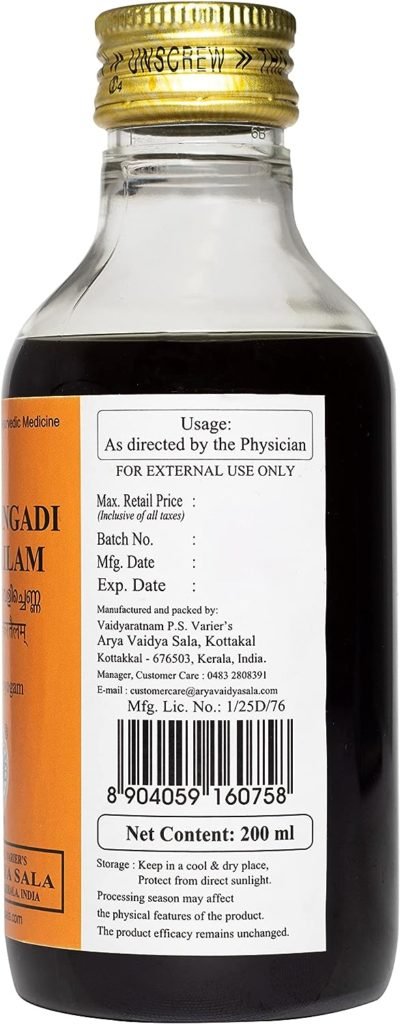 Kottakkal ayurveda® Nilibhringadi Tailam - 200 ml, Enriched With Natural Ingredients, Helps to Improve Quality of Hair