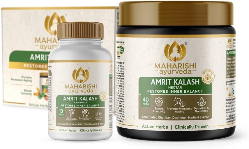 Maharishi Ayurveda Amrit Kalash -60 Tablets and 600 g Paste