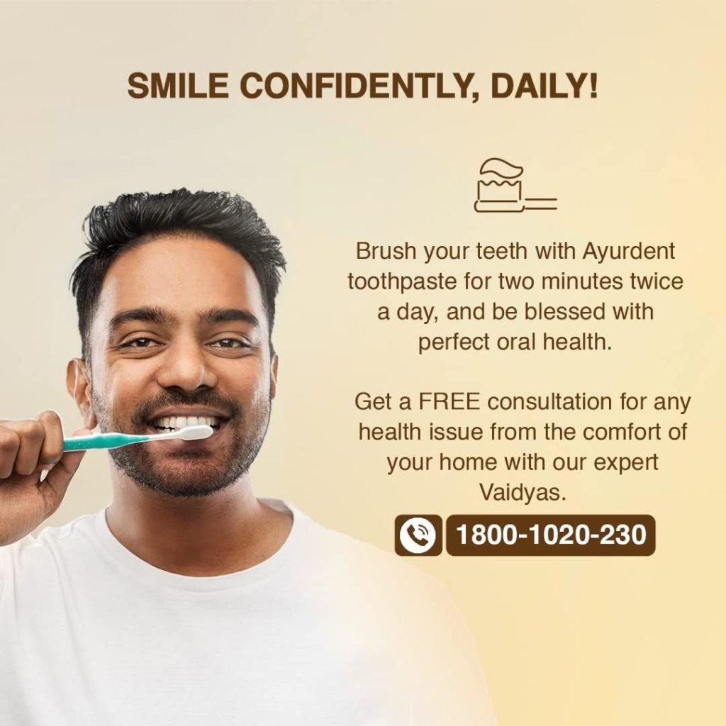 Maharishi Ayurveda Ayurdent Mild Herbal Ayurvedic Toothpaste - All Natural | 21 Ayurvedic herbs| Whitens Strengthens Teeth | Helps fight Plaque, Tartar, Cavity, Tooth Decay Bad Breath| 75 ML