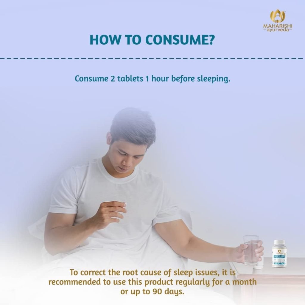 Maharishi Ayurveda Blissful Sleep |Helps Sleep Better |100% Natural Herbal | Non-Habit Forming Sleeping Pills Ashwagandha (60 Tablets x Pack of 1)