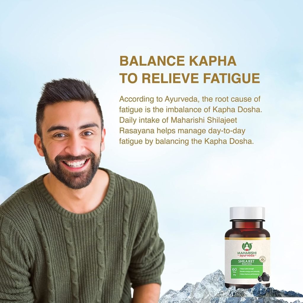 Maharishi Ayurveda Shilajeet Rasayana | Natural Pure Shilajit for Strength, Stamina Endurance | 60 Tablets Pack