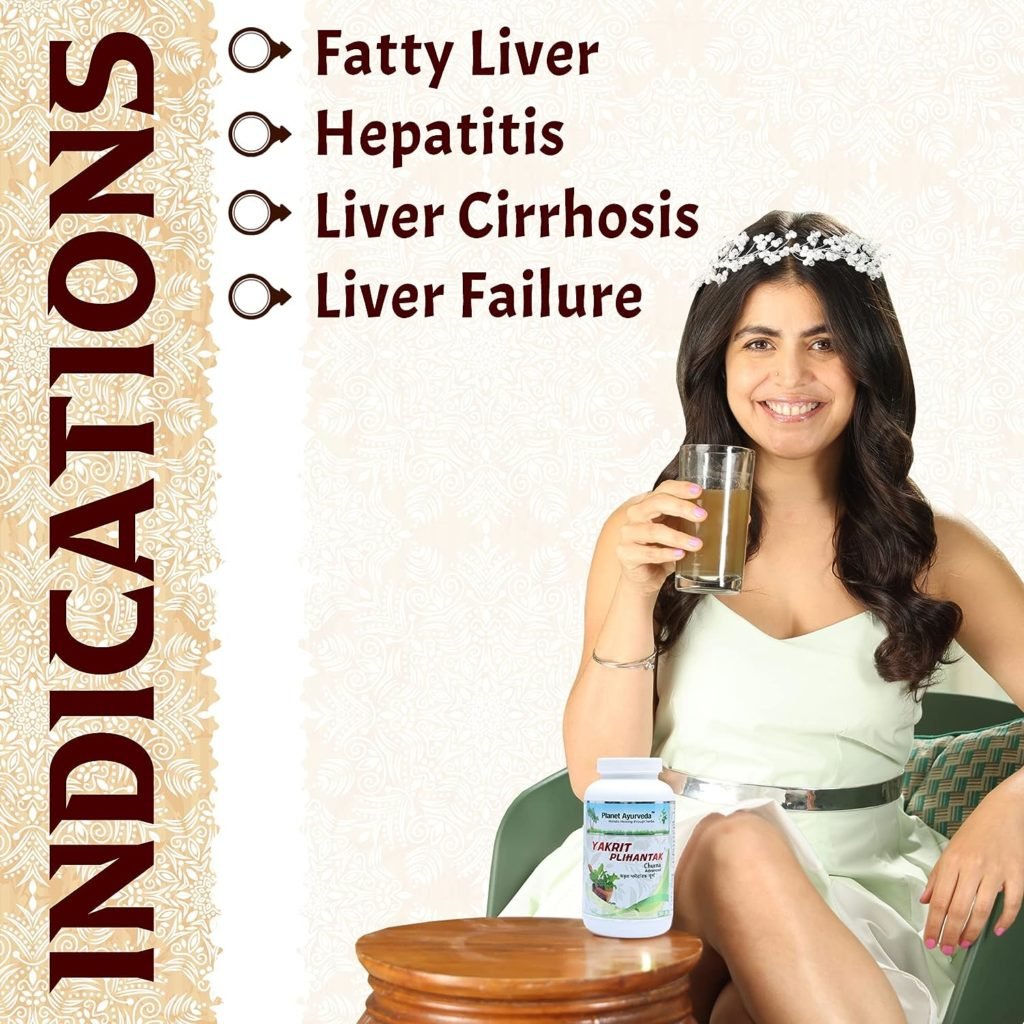 Planet Ayurveda Yakrit Plihantak Churna Advanced - Ayurvedic Medicine for Fatty Liver (Pack of 1) 200 g