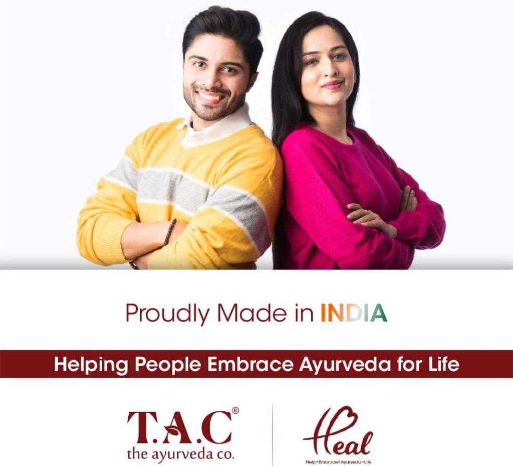 TAC - The Ayurveda Co. Kumkumadi Lip Serum for Dry, Dark Plump Lips with Saffron Vitamin E, Moisturize Hydrates Lips, for Women Men, 10ml