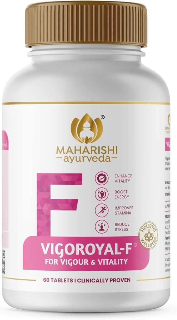 Vigoroyal F - Ayurvedic Revitaliser for Women | Supports Reproductive Health| Made with Time-tested Herbs | 60 Tablets | Pack of 1