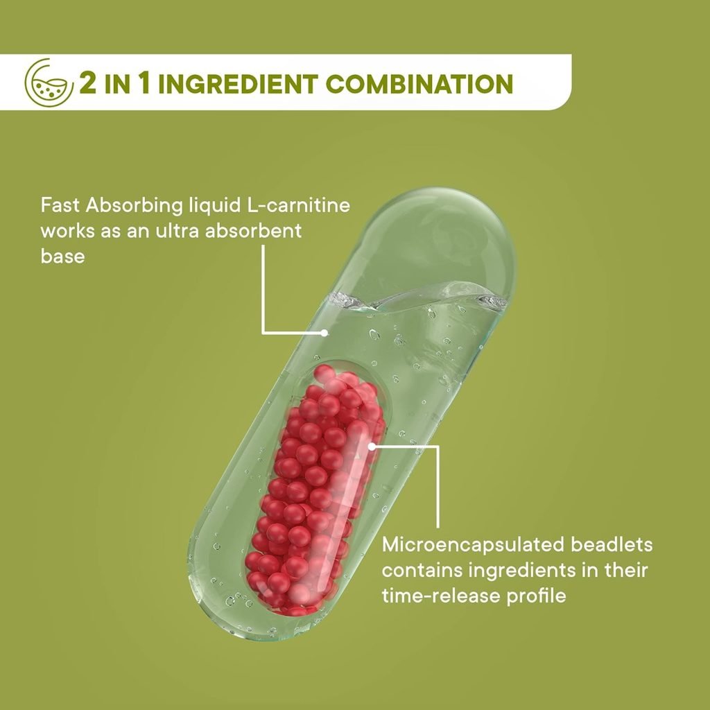 Wellbeing Nutrition Slow Burn | Fat Burner for Men Women (60 Capsules) | Caffeine Chromium in Advanced Liquid L-Carnitine to Convert Fat into Energy | Metabolism, Energy Endurance