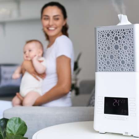 Effective Infant Cold Home Remedies to Try - Using Humidifiers for Infant Colds - HealThyRam