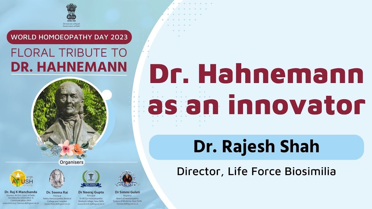 Dr Hahnemann as an innovator - Dr Rajesh Shah | World Homoeopathy Day | HealThyRam.com