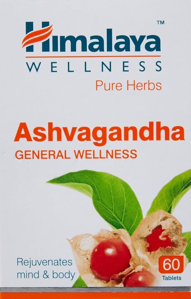 Himalaya Ashvagandha - General Wellness Tablets, 60 Tablets | Stress Relief | Rejuvenates Mind Body