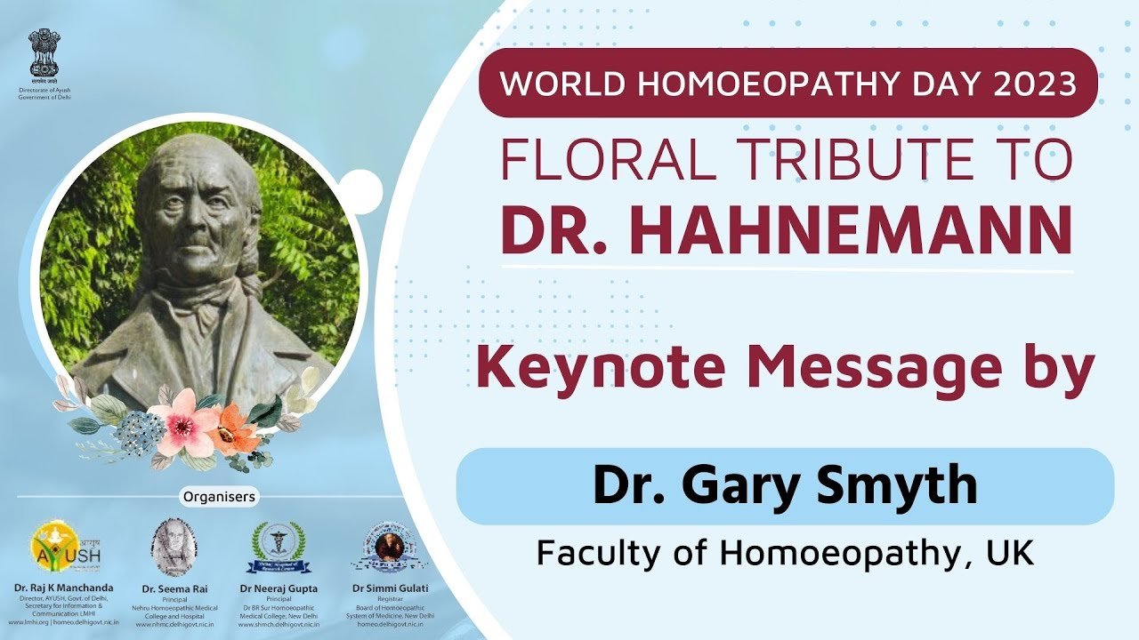 Keynote message by Dr. Gary Smyth on World Homoeopathy Day | HealThyRam.com