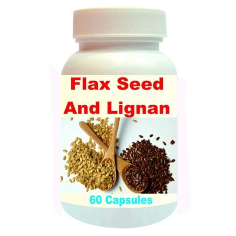 FLAX SEED AND LIGNIN CAPSULES – 60 CAPSULES {GET 1 BOTTLE FLAX SEED AND LIGNIN 50ML DROPS FREE}