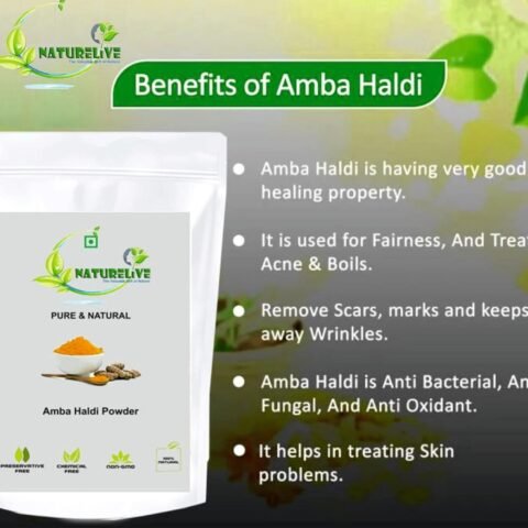 NATURELIVE ® Amba Kasturi Haldi Powder for Hair and Face Beauty 200gm | Natural & Pure Ayurvedic | Curcuma Aromatica/Jangli Haldi/Kasthuri Manjal |Wild Turmeric