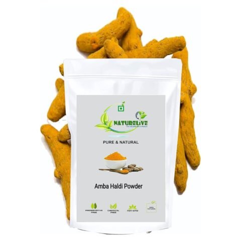 NATURELIVE ® Amba Kasturi Haldi Powder for Hair and Face Beauty 200gm | Natural & Pure Ayurvedic | Curcuma Aromatica/Jangli Haldi/Kasthuri Manjal |Wild Turmeric