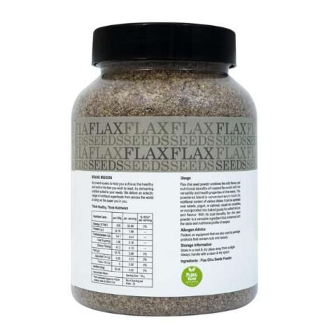 Nutriwish Flax Chia Seed Powder, 1 Kg - Rich in Fiber and Omega-3 | Diet Food