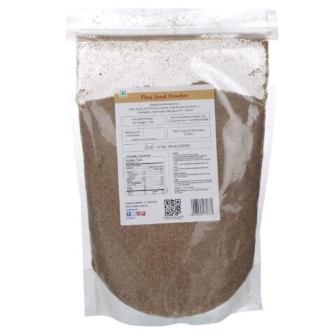 Nutriwish Flax seed powder, 1 Kg | Alsi Powder | Rich in Fiber |