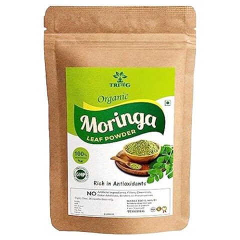 Trivang by Vedrisi 100% Organic Moringa Powder 200 Gm- Immunity Booster-Drumstick Leaf Powder-Natural Multi-vitamin-Anti-Oxidant-Good for Hair & Skin- Protein Rich