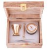 DRY FRUIT HUB Saffron Original Mongra Kesar 2Gm Saffran Kashmiri Zaffran Keshar Kumkumapoovu Pregnant Women Pooja Tilak Biryani Kesor In Antique Wooden Box With Okhalee( Mortar And Pestle )