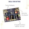 OH CHA - Tea Gift Box | Assorted Tea Gift Set with Tea Infuser & Honey | 4 Tea Flavors, Black Tea, Herbal Tea, Green Tea Loose Leaves | Diwali Gift Pack | Birthday Gift, Anniversary Gift, Wedding Gift