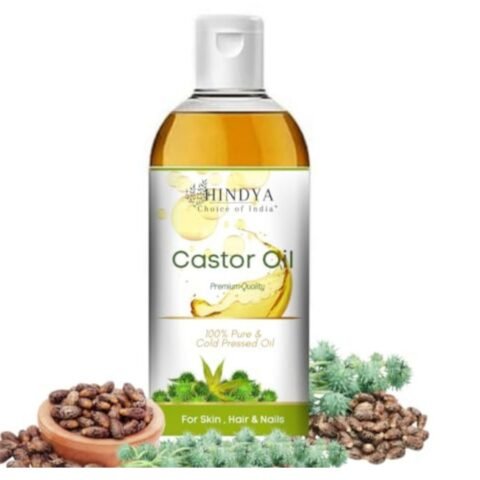 Hindya Ayurvedic Luxury Castor Oil Hair Oil 100% Natural Cold Pressed Oil No Mineral Oil & Silicones Skin Care, Moisturising Dry Skin, Nails, Eyelash-Virgin Grade