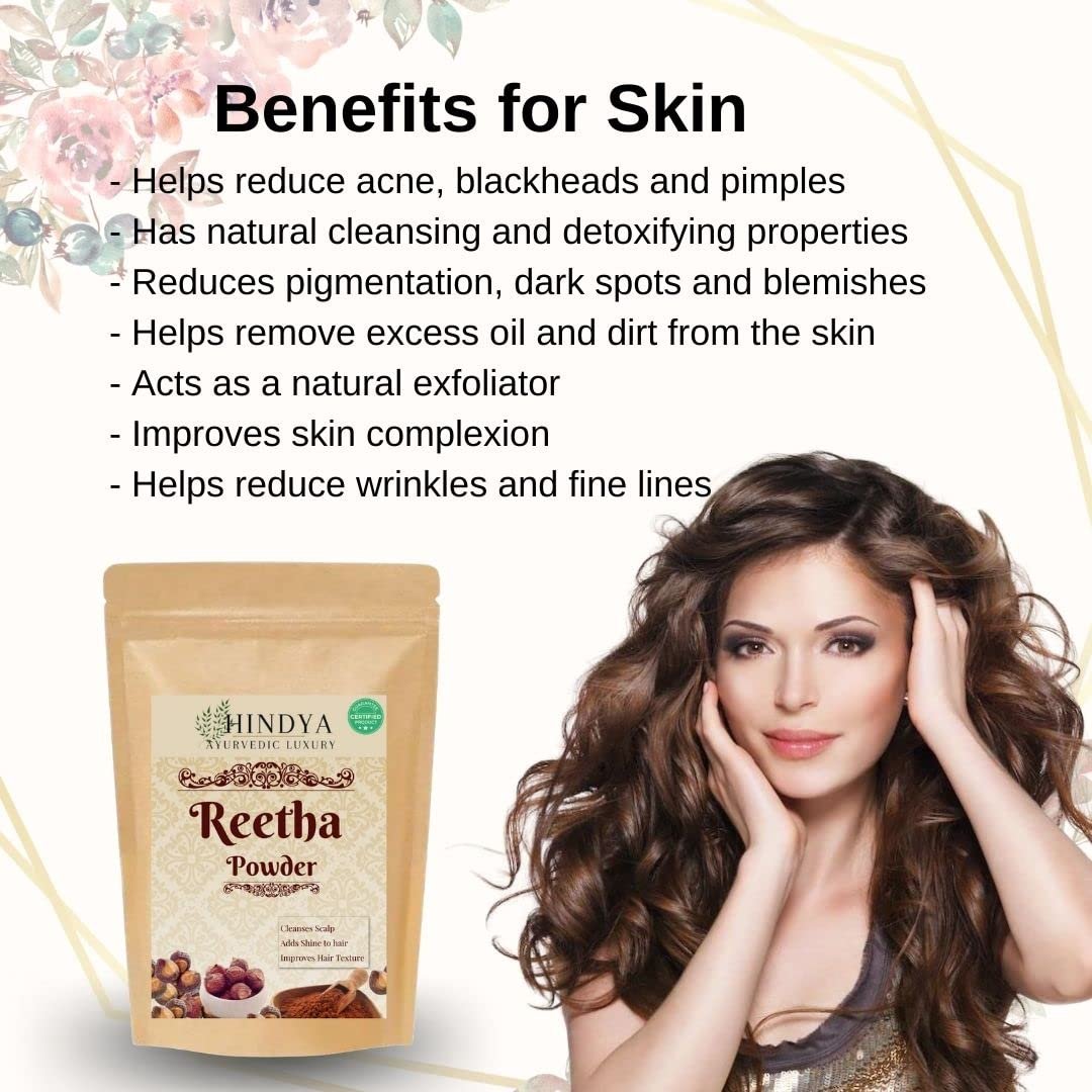 Hindya Ayurvedic Luxury Reetha Powder Conditioner for All Type of Hair (100 Grams) Hindya Ayurvedic Luxury Reetha Powder Conditioner for All Type of Hair (100 Grams)