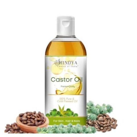Hindya Castor Hair Oil | 100% Natural Pure And Organic Rosemary Essential For Hair Growth Cold Pressed Tea Tree Oil | | No Mineral Skin Care, Moisturising Dry Skin, Eyelash Lavender Essential OiL