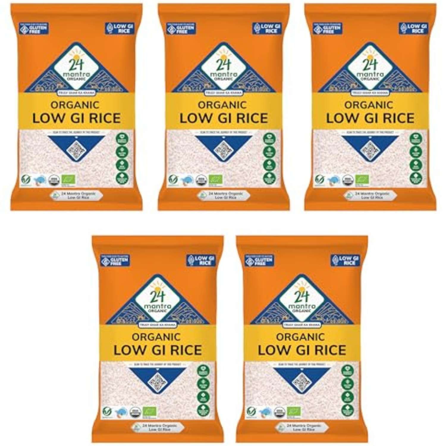 24 Mantra Organic Low Gi Rice 2Kg(Pack Of 5)