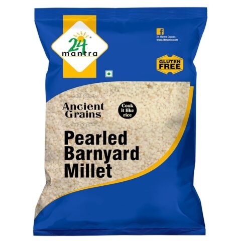 24 Mantra Organic Unpolished Millets Barnyard Millets 1kg | Goodness in every grain | Rice Replacement