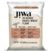 Jiwa Cold Pressed Organic Khapli Wheat Flour / Atta| Emmer Wheat Chakki Ground Flour | High In Fiber | Premium Whole Wheat Flour | Easy to Digest |Low Gluten Ancient Grain | Certified Organic Atta | 100% Natural | 1 kg