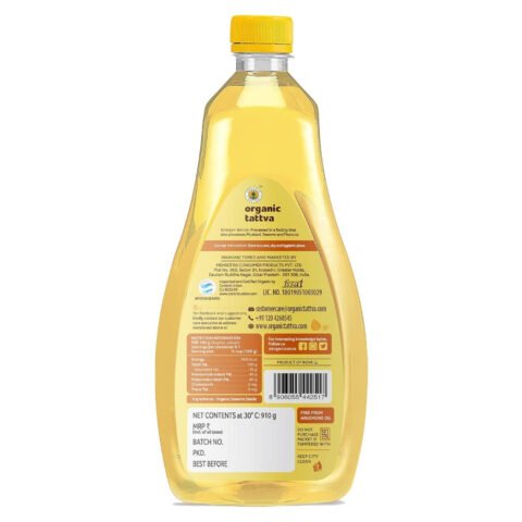 Organic Tattva, Organic Sonamasuri Brown Gluten Free and Unpolished Rice, 5 Kg & Organic Tattva, Organic Sesame Unrefined Cooking Oil, 1 Litre