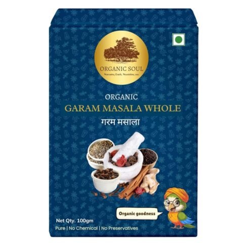 Organic Whole Garam Masala Spices 100g | Khada Masala | Sabut Garam Masala Mix (100gm) 100% Organic Cooking Spice