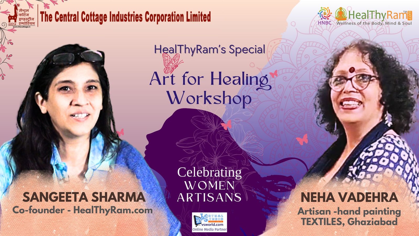 Celebrating Women Artisans: Neha Vadehra - Hand-Painting Textiles | HealThyRam - Art for Healing Workshop
