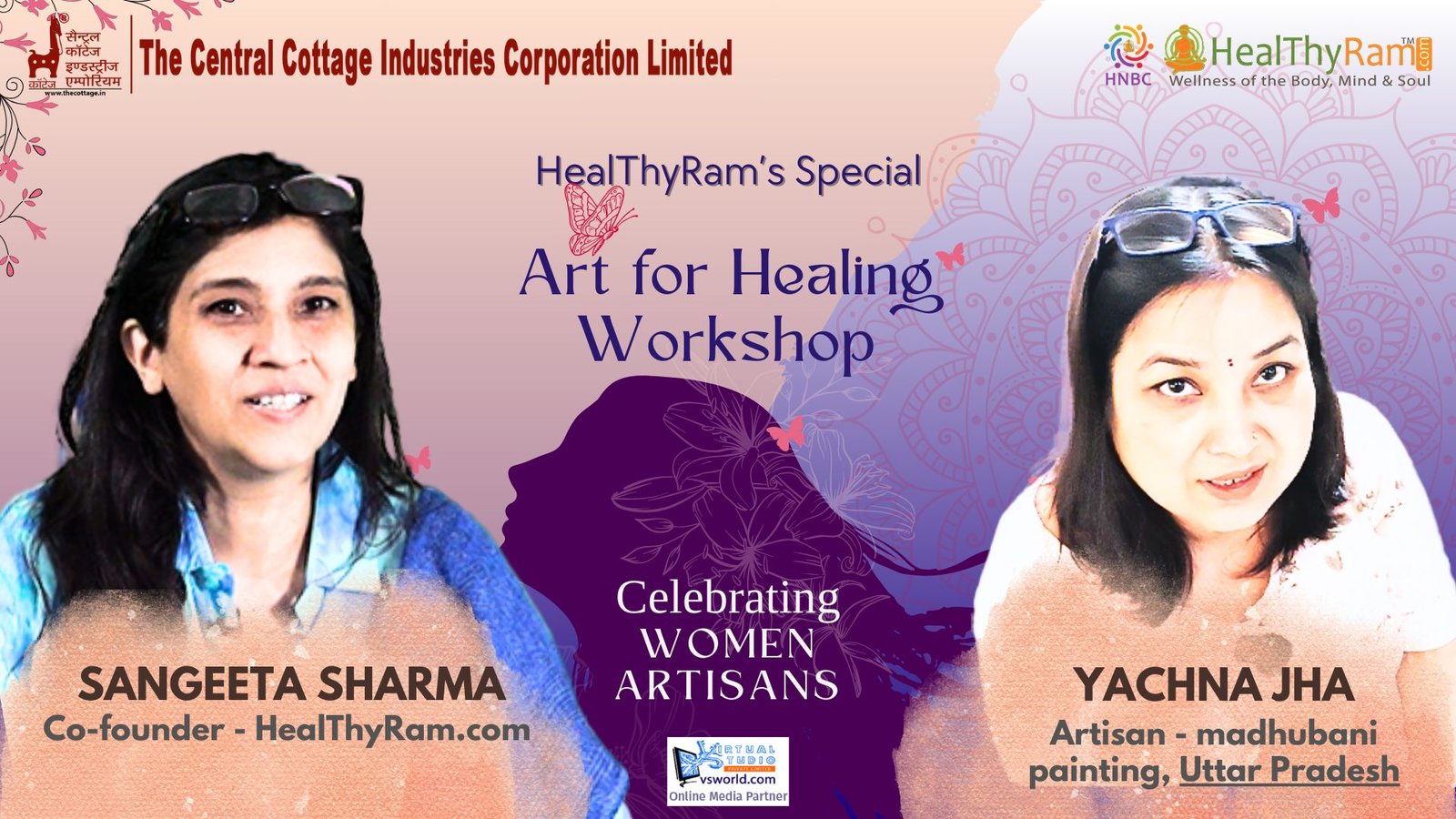 Celebrating Women Artisans: Yachna Jha – Madhubani Painting | HealThyRam – Art for Healing Workshop