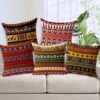 AEROHAVEN™ Set of 5 Decorative Hand Made Jute Throw/Pillow Cushion Covers – 12 x 12 inches