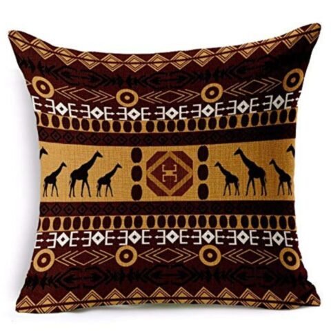 AEROHAVEN™ Set of 5 Decorative Hand Made Jute Throw/Pillow Cushion Covers – 12 x 12 inches