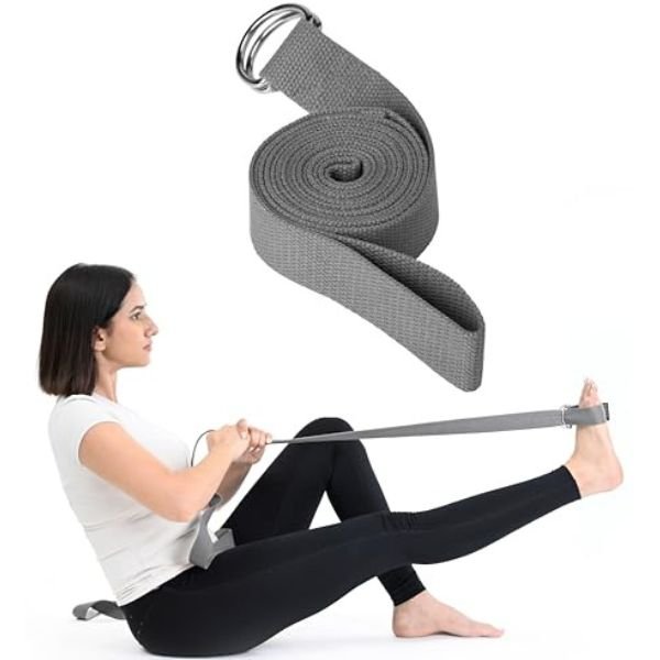 FOVERA Foot & Calf Stretcher Belt & Yoga Belt