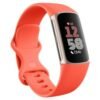Fitbit Charge 6, Coral/Champagne Gold Aluminum