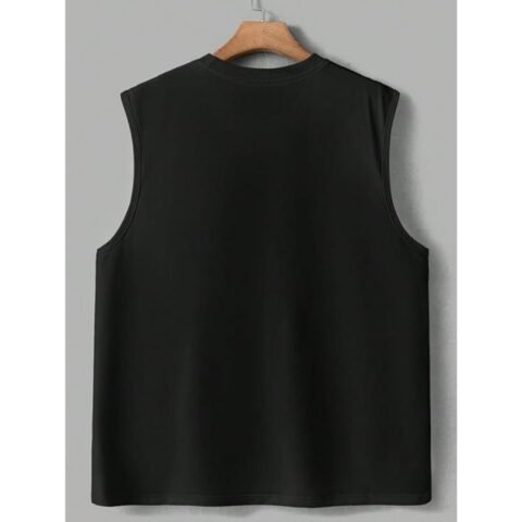 NETCLICK®Mens Tank Tops Sleeveless Round Neck Polycotton Vest for Gym, Running and Outdoor