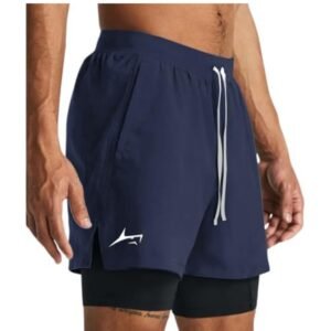 PROSHARX 2 in 1 Active Dual Shorts with Inner Tights Layer | Men's Double Layer Short for Running, Gym & Sports
