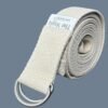 The Yogis Yoga Belt 100% Cotton Belt 9ft Length with Adjustable D-Ring Buckle Best for Daily Stretching, Yoga, Pilates, Physical Therapy, Fitness | Long |